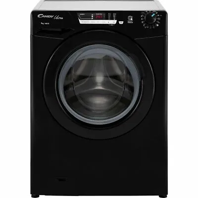 £319 • Buy Candy HCU1492DBBE/1 9Kg Washing Machine 1400 RPM D Rated Black 1400 RPM