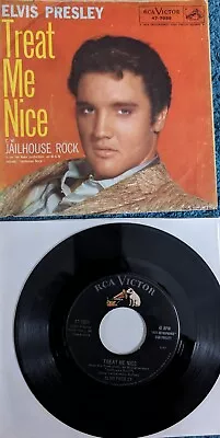 ELVIS PRESLEY Jailhouse Rock 45 Rpm 7   Picture Sleeve • $1.99