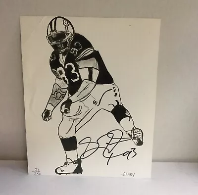 Gilbert Brown Autographed Sketch No Coa Green Bay Packers Th • $3.25