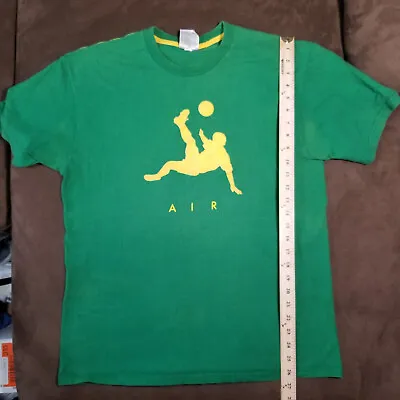 $19.95 • Buy VTG Nike Air Soccer T Shirt Mens Large Green Yellow Brazil Vintage USA Soccer