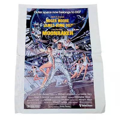 Vintage 1979 James Bond Moonraker ORIGINAL Movie Poster 27 X 21 • $24