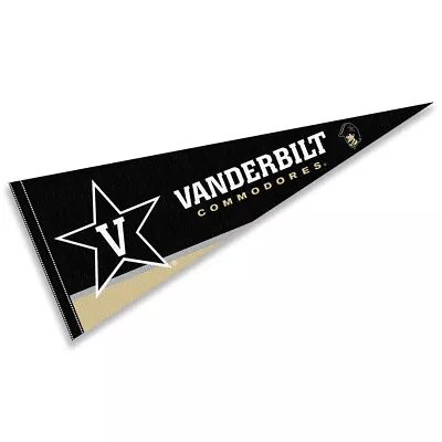 Vanderbilt Commodores Full Size 12 In X 30 In College NCAA Pennant • $13.95