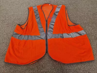 Scotrail Rail Railway Orange Hi-vis Waistcoat Vest Jacket Top Mens L • £39.99