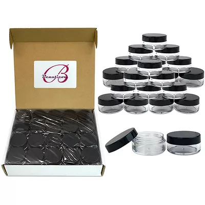 200 Pieces 3 Gram/3ML Plastic Makeup Cosmetic Lotion Salve Sample Jar Containers • $31.99