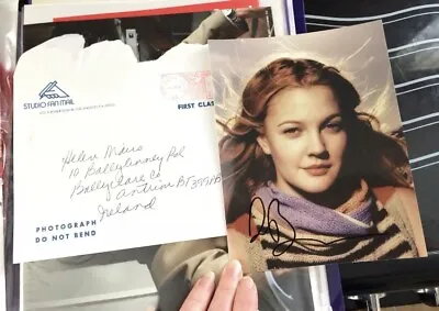 £45 • Buy Drew Barrymore Studio Fanmail Signed Stephen King Autograph