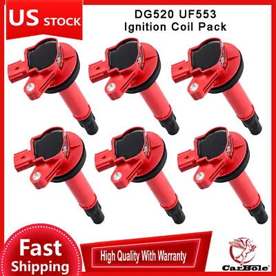 6Pack Ignition Coil Pack For Ford Edge Explorer F150 Mustang Lincoln Mazda UF553 • $72.59