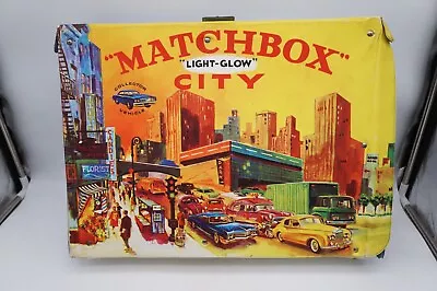 VTG Sears Matchbox Light Glow City Playset Vinyl Plastic Carry Case 1970 RARE • $39.95