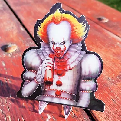 Pennywise It Scary Horror 3D Lenticular Motion Car Sticker Decal Peeker • $9.99