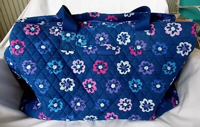 Vera Bradley Ellie Flowers Large 20  Travel Laptop Carry On Bag Mint Pre-owned • $50.99