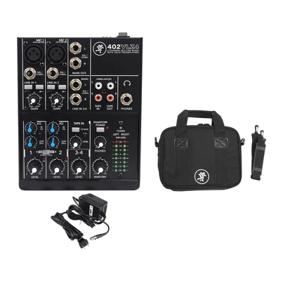 £159.90 • Buy New! Mackie 402VLZ4 4-ch. Compact Analog Low-Noise Mixer W/ 2 ONYX Preamps + Bag