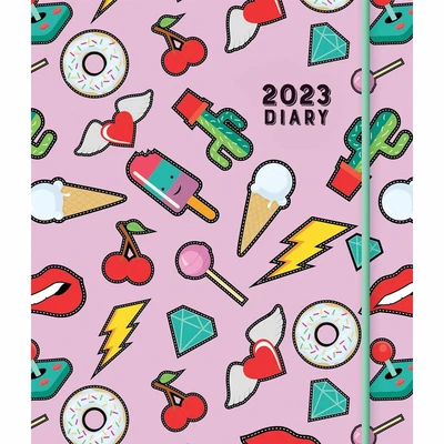 £5.48 • Buy Pink Sweets Square A7 Diary 2023 - Art - Week To View