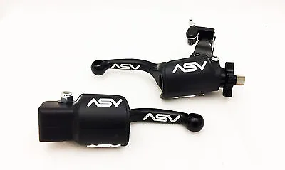 ASV F3 Front Brake Clutch Perch Levers Hot Dust Shorty Black YZ450F YZ250F • $164.95