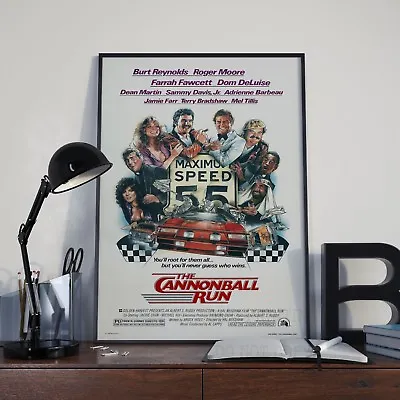 The Cannonball Run Burt Reynolds Movie Film Poster / Print / Picture A3 A4 Size • £4.99