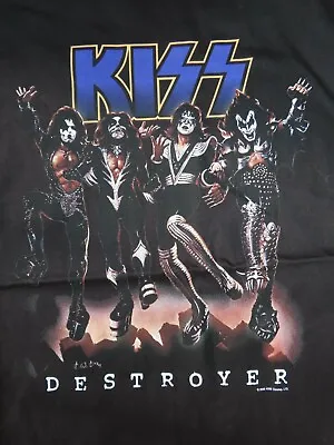 2005 KISS  Destroyer  GENE SIMMONS PAUL STANLEY PETER ACE FREHLEY (2XL) T-Shirt • £43.37