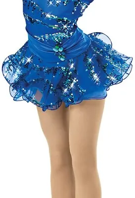 Dance  Skirt Weissman 32-7912 Royal Blue Small Adult Ballet Pull On Pointe Tulle • $10