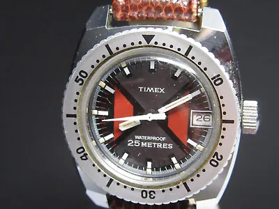 N491 ⭐⭐Vintage   Timex Diver Watch   Hand Wound Watch Ladies Diver ⭐⭐ • $125.84