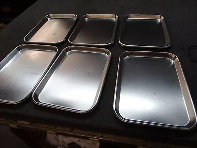 6 POLAR WARE 10 X14  Stainless Steel Medical Instrument Tray 13F NSF FREE SHIP • $84.99