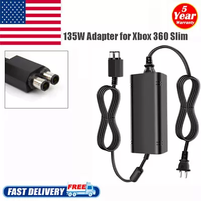 For Xbox 360 Slim Console Power Supply Brick AC Adapter Charger 135W 12v 10.83A • $17.89