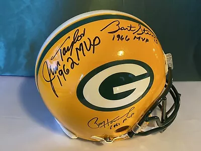 Aaron Rodgers Favre Starr Hornung Taylor 5 MVP Riddell Helmet Fanatics Packers • $4999.99
