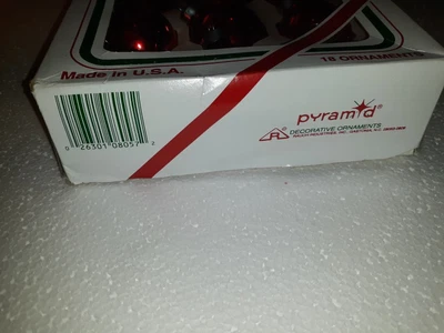 $1.99 • Buy 18 Vintage PYRAMID Mercury Glass Christmas Ornaments.