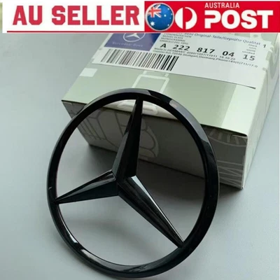 $29.89 • Buy Rear Boot Trunk Star Badge Mercedes Benz A Class W176 Gloss Black Emblem