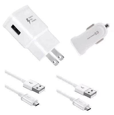 Fast Adaptive Wall Car Micro Usb For Samsung Galaxy S6s7s7 Edgenote 45 • $9.99