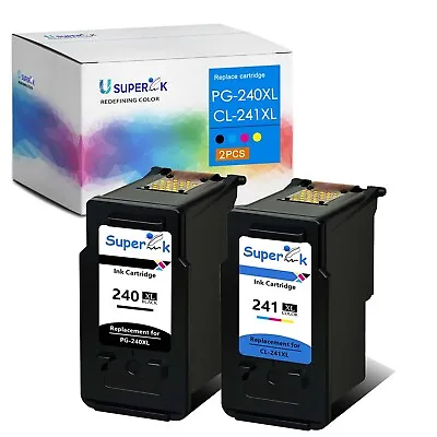 Ink Cartridge For Canon PG240XL CL241XL For PIXMA MG2120 MG2220 MG3120 MG3620 • $19.98