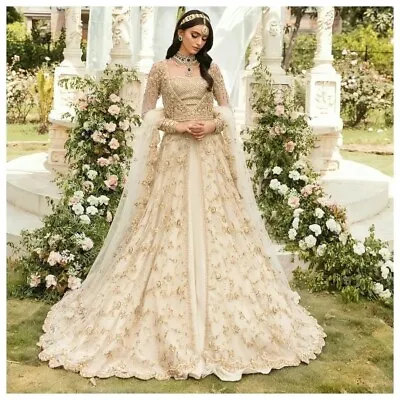 Wedding Manish Malhotra Indian Wedding Gown Shadi Walima Dress  Pakistani Kshkin • $2586.99