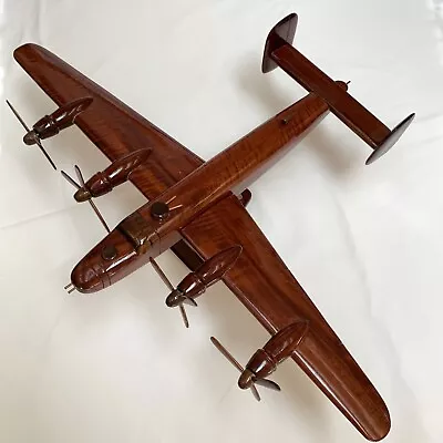 Model Airplane Mahogany Wood B-24 Liberator WWll Bomber • $130