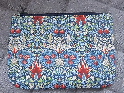 Handmade Coin Purse William Morris Design Cotton With Tartan Faux Wool Fabric • £6.99