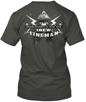 Ibew Lineman Union Strong Tee T-Shirt Made In The USA Size S To 5XL • $21.89