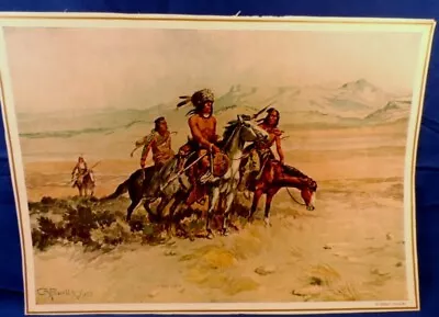 C.M. Russell Color Print In Enemy Country National Heritage Arts 10 X14  WOW! • $11.99