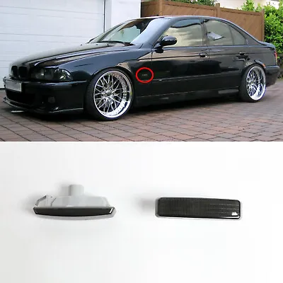 Pair Smoke Fender Side Marker Lights For 97-03 BMW E39 525i 528i 530i 540i • $14.85