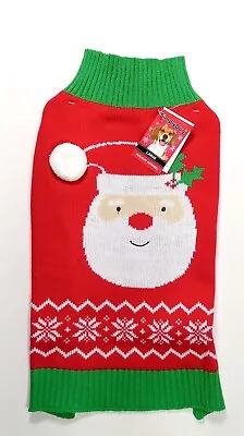 Pet Spirit Red/Green/White Christmas Holiday Large Dog Santa Sweater New W/tags • $12.95