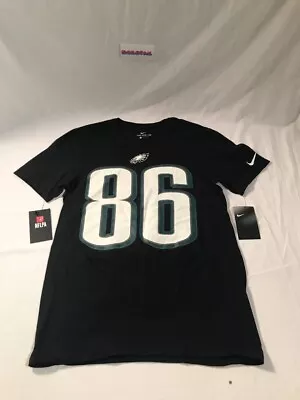 Nike Philadelphia Eagles NWT Men's ZACK ERTZ Black Jersey Style Tee-Shirt Small • $24.99