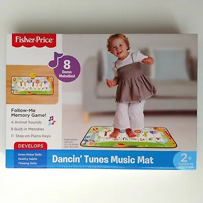 Fisher Price Dancing Tunes Music Toddler Mat Memory Game Sounds Toy Floor Piano • $33.70