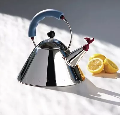 Alessi Michael Graves Kettle With Bird Whistle Blue • $186.50