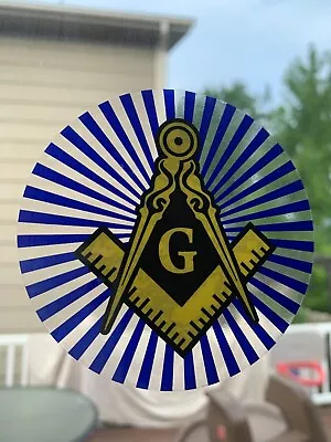 Masonic Freemason Master Interior 3.5  Sticker Decal Car Window Truck Glass • $4.98