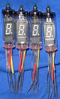 $40 • Buy Four NOS NEC LD8051 Seven Segment Vacuum Fluorescent Display Tubes Nixie Clock