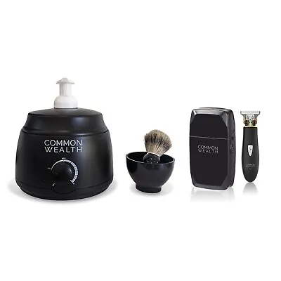 Common Wealth Barber Finishing Gift Set Lather Machine Shaver Hair Trimmer • $171.23