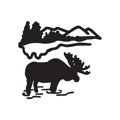 Moose Mountain - Vinyl Decal Sticker - Multiple Color & Sizes - Ebn460 • $3.17