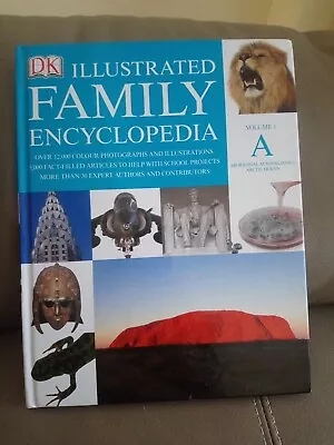 DK Illustrated Family Encyclopedia Volume 1 A - Hardback Book • £3.75