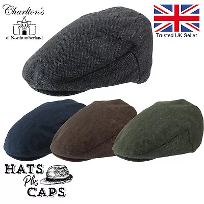 £13.99 • Buy Tweed Flat Cap Mens Traditional Herringbone British Retro Styled Hat Quilted 