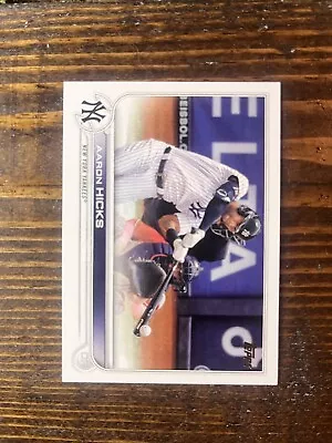 2022 Topps Aaron Hicks #497 Mint Condition • $1.99