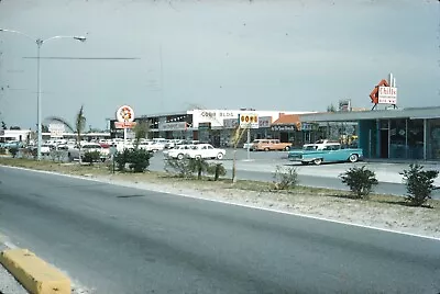 1962 Tampa Florida Lil General Store Causeway Drugs Strip Mall Fl Vtg 35mm Slide • $8.40