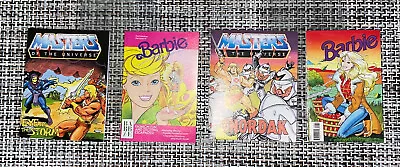 Worlds Smallest Masters Of The Universe Micro Comics And Barbie| Set Of 4 • $10