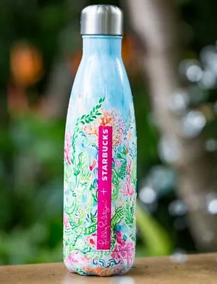 New Lilly Pulitzer + Starbucks S'well Sirens Calling Mermaid Water Bottle • £83.84