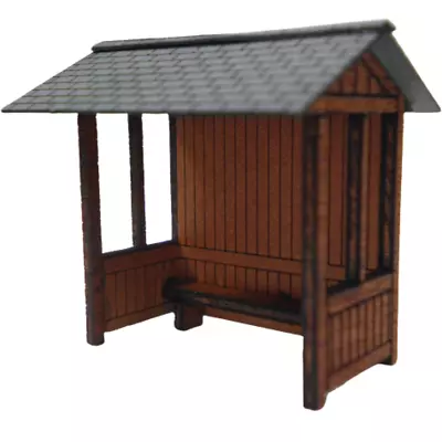 £7.44 • Buy Ancorton Models OOBUS2 Wooden Bus Stop Kit - OO Gauge