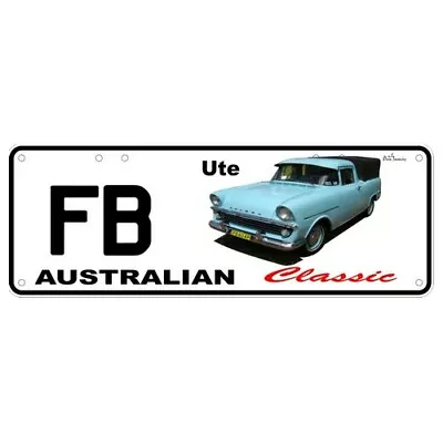 Novelty Number Plate - Holden FB Ute AUS Licence Plate Sign Wall Art Home Decor • $25.95