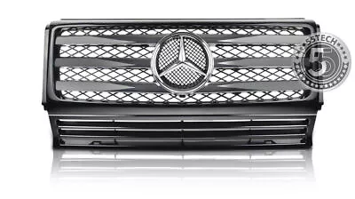 G Class W463 Grille Grill G500 G55 2018 AMG Glossy Black Mesh Mercedes Benz 55 • $249.99